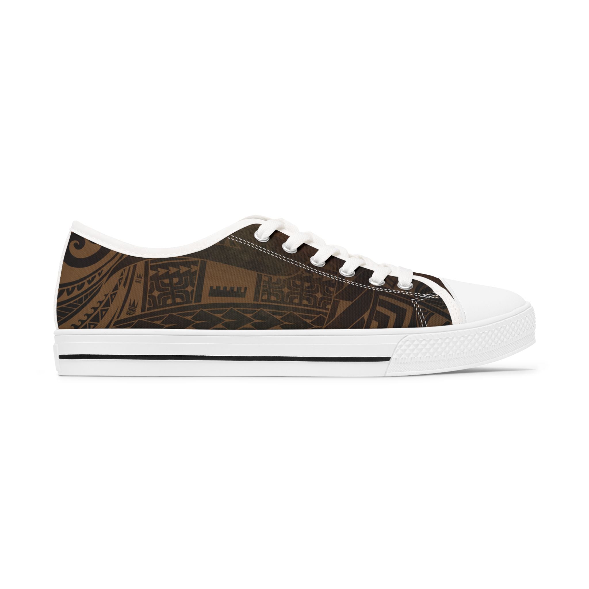 Women's Low Top Canvas Sneakers - Dark Brown Low Top Sneakers The Local Banyan