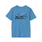 Turtle's Tranquility Paradise Soft Style Tee T-Shirt The Local Banyan Heather Sapphire S