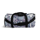 Tribal Plaid Plumeria Barrel Duffel Bag Duffels The Local Banyan   