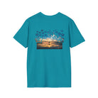 Sunset Surfer Soft Style Tee Soft Style Tee The Local Banyan Tropical Blue S