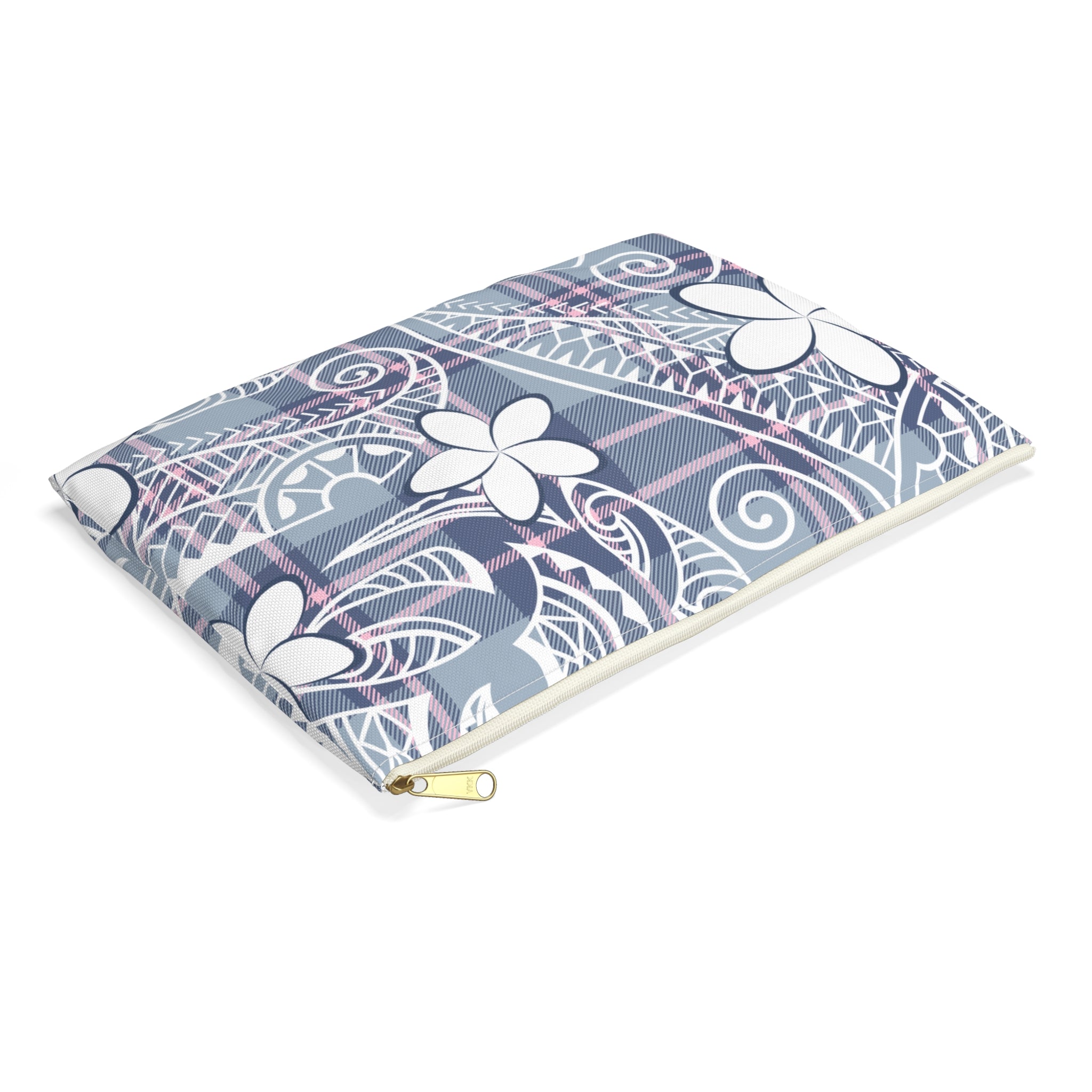 Plaid Plumeria Travel Pouch Bag Travel Pouch Bag The Local Banyan