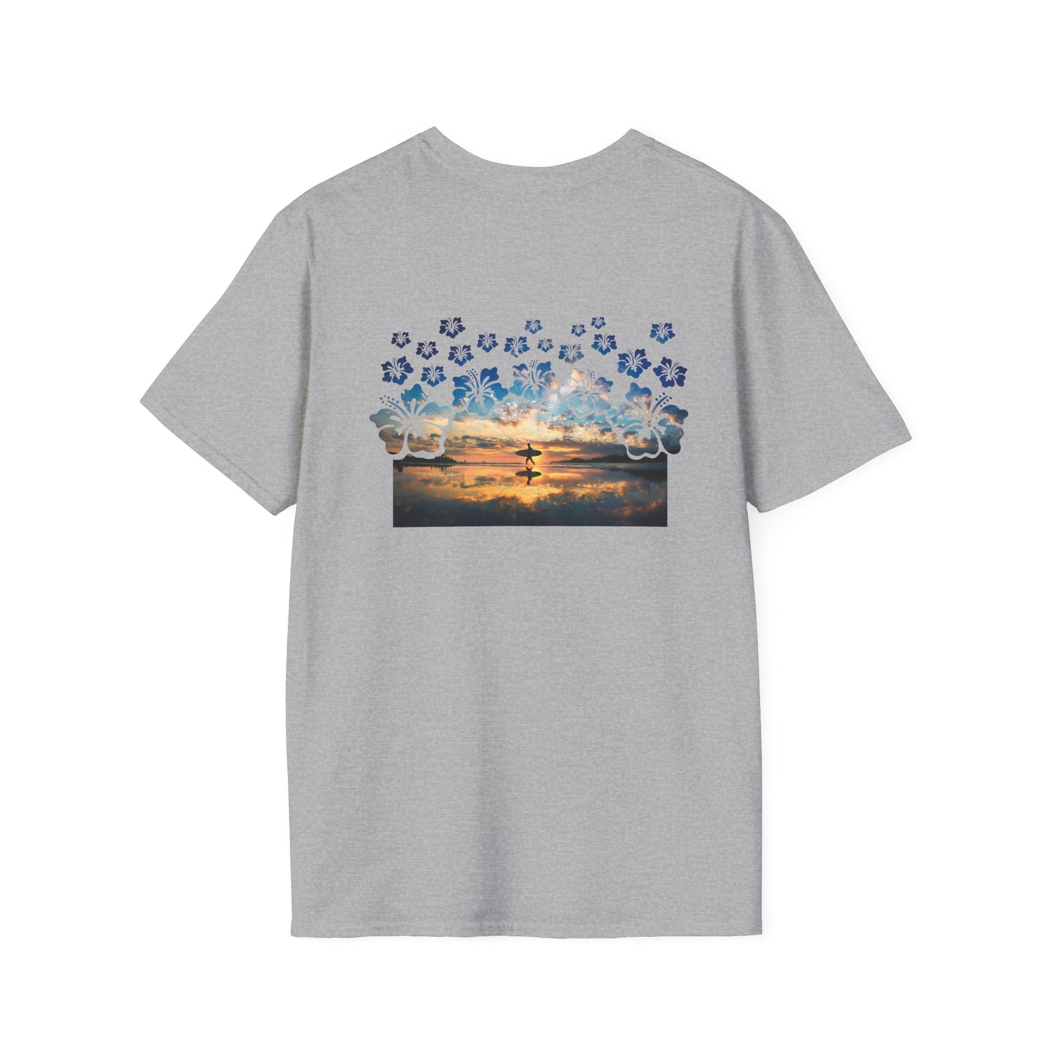 Sunset Surfer Soft Style Tee Soft Style Tee The Local Banyan Sport Grey S