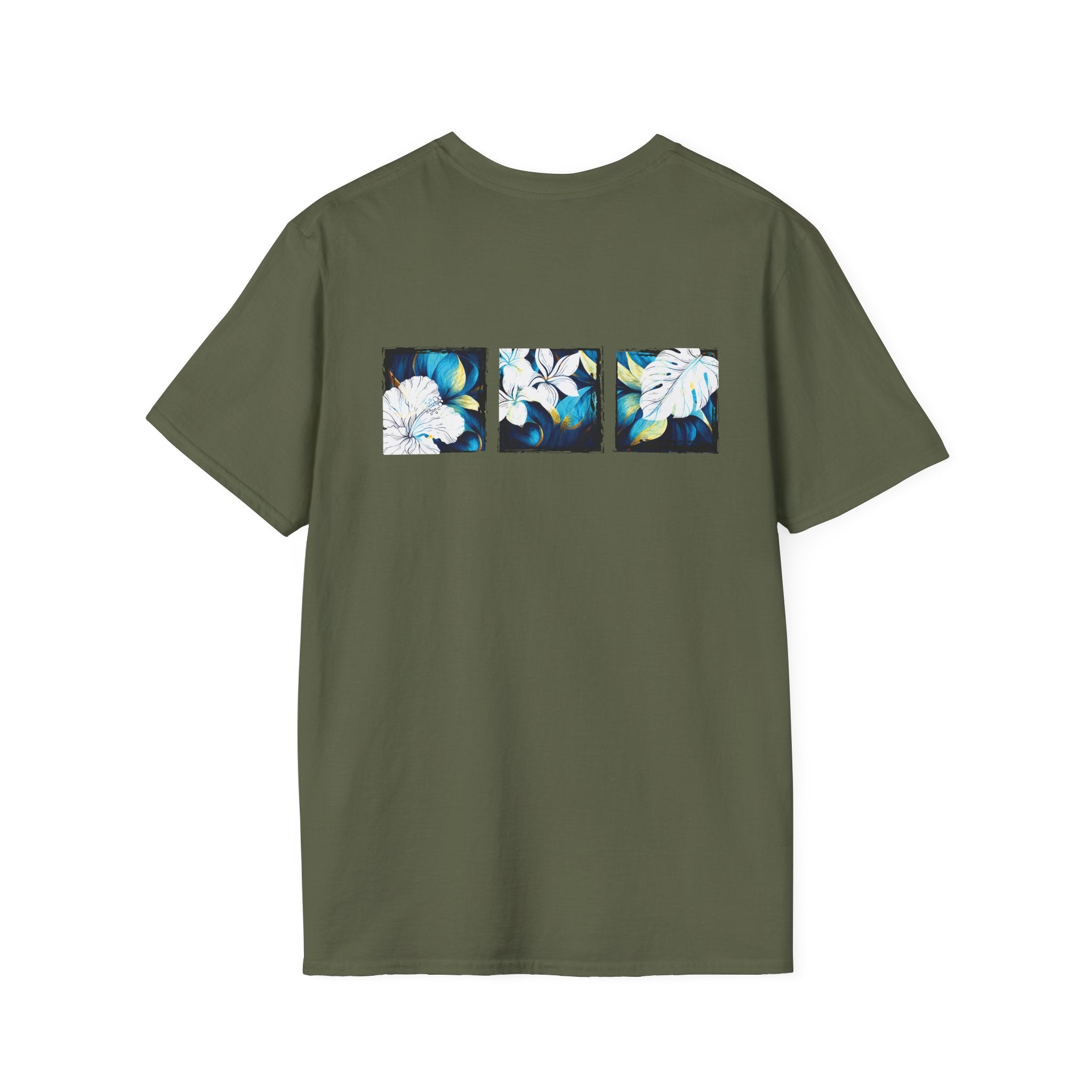 Coastal Bloom Soft Style Tee Soft Style Tee The Local Banyan S Military Green