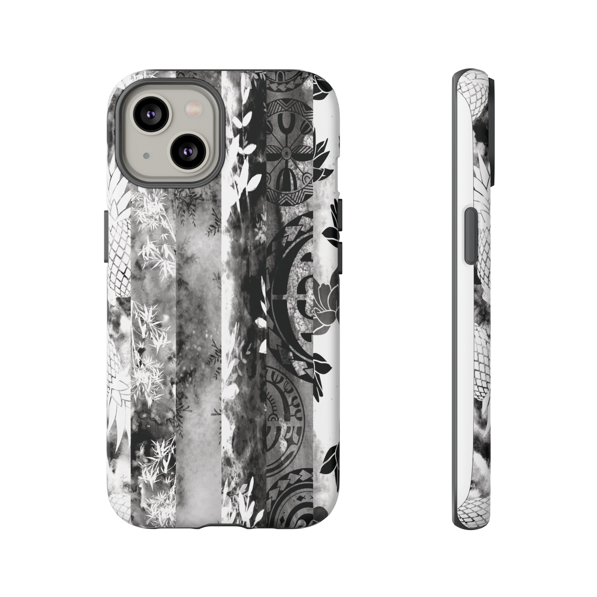 Monochrome Oasis Tough Case for iPhone® Phone Cases The Local Banyan iPhone 14 Matte 