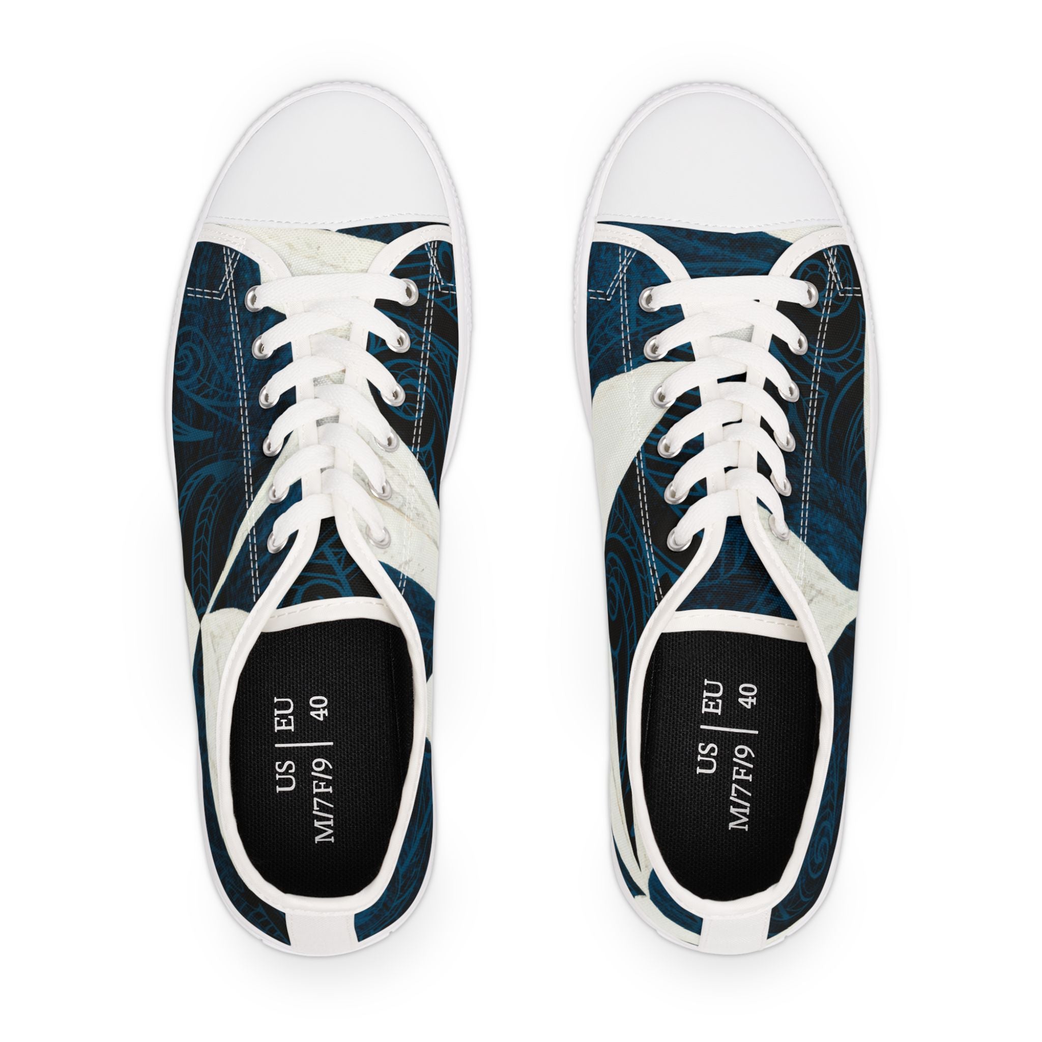 Women's Low Top Sneakers - Deep Blue Low Top Sneakers The Local Banyan