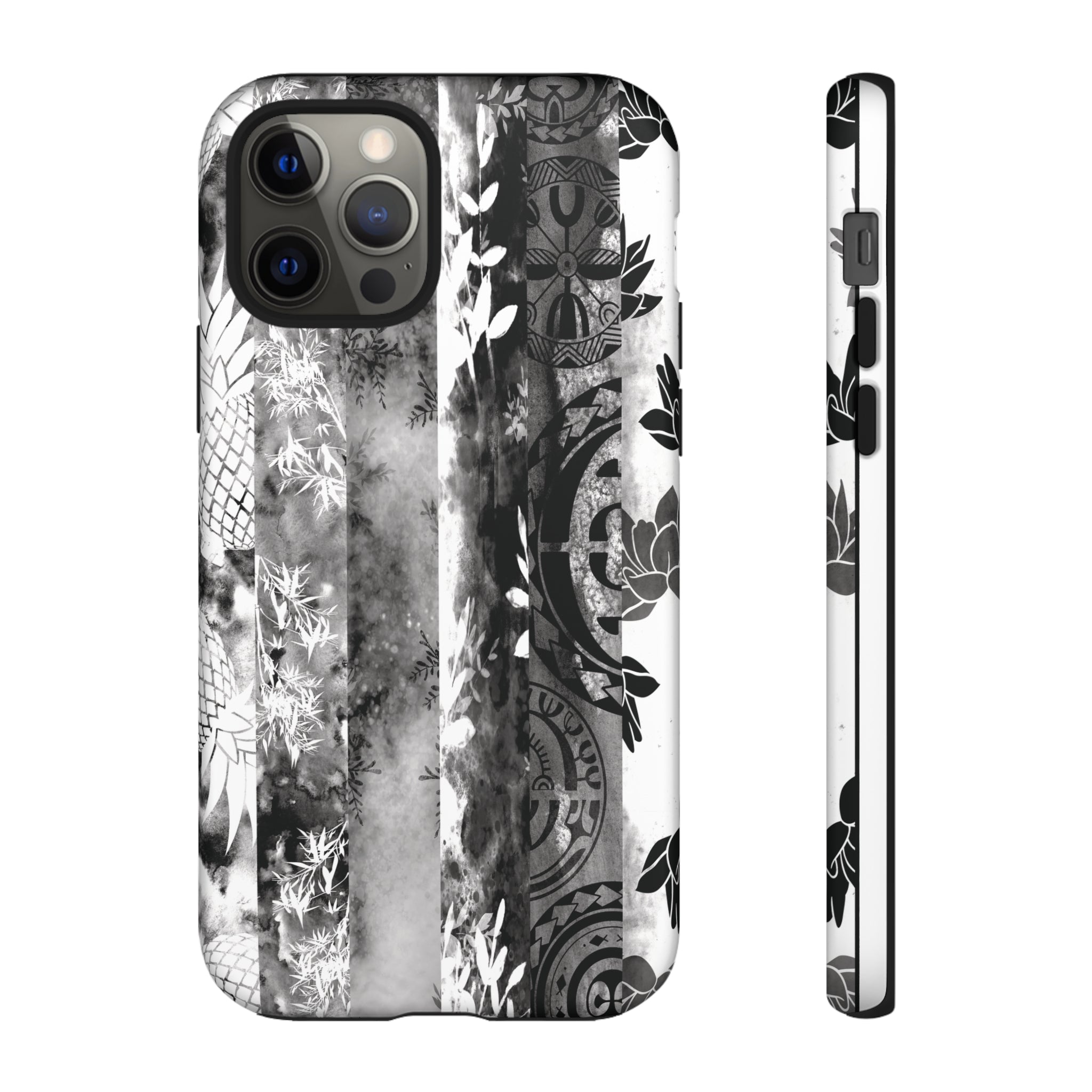 Monochrome Oasis Tough Case for iPhone® Phone Cases The Local Banyan iPhone 12 Pro Matte 