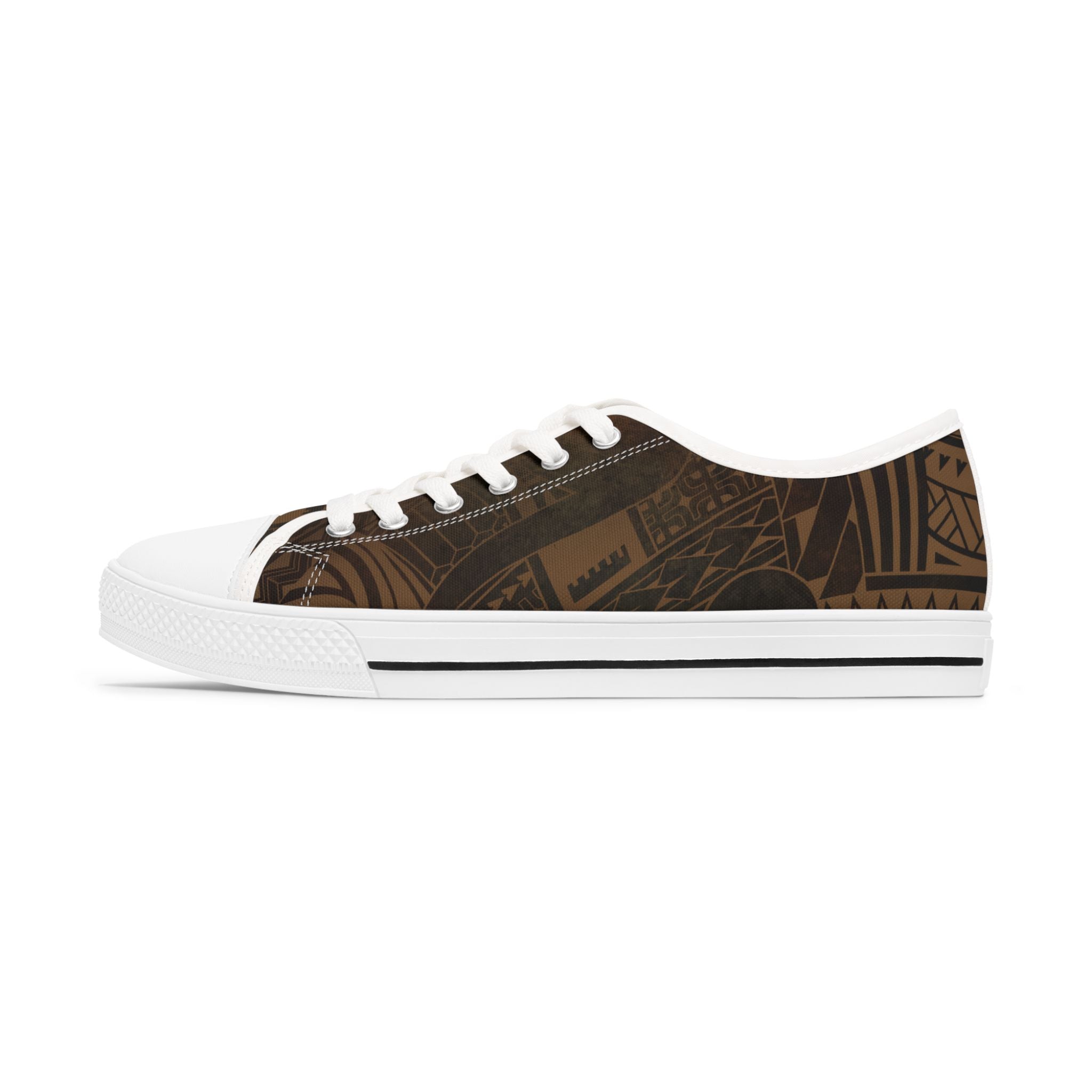 Women's Low Top Canvas Sneakers - Dark Brown Low Top Sneakers The Local Banyan