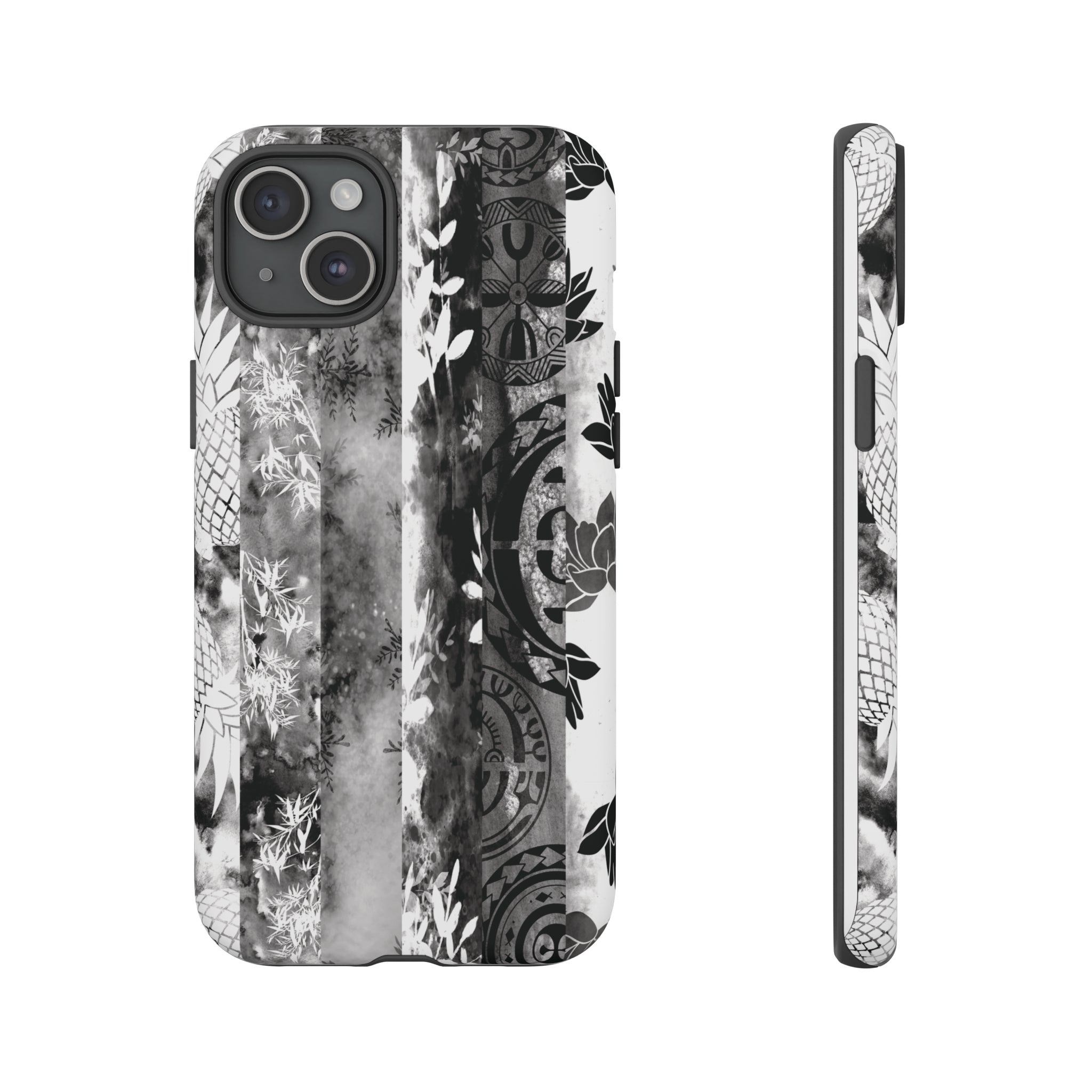 Monochrome Oasis Tough Case for iPhone® Phone Cases The Local Banyan iPhone 15 Plus Matte 