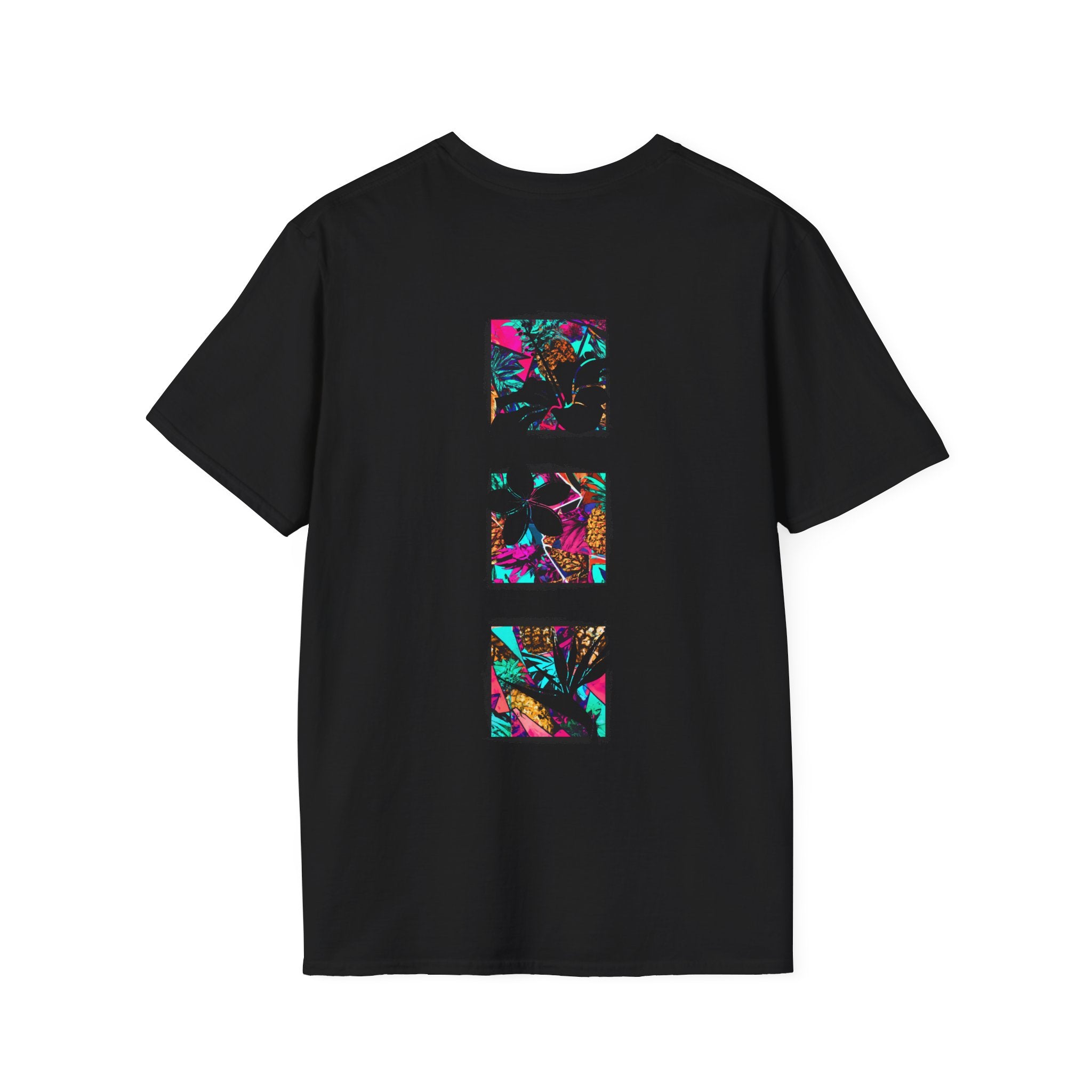 Pineapple Blossom Triad Soft Style Tee Apparel The Local Banyan Black S 