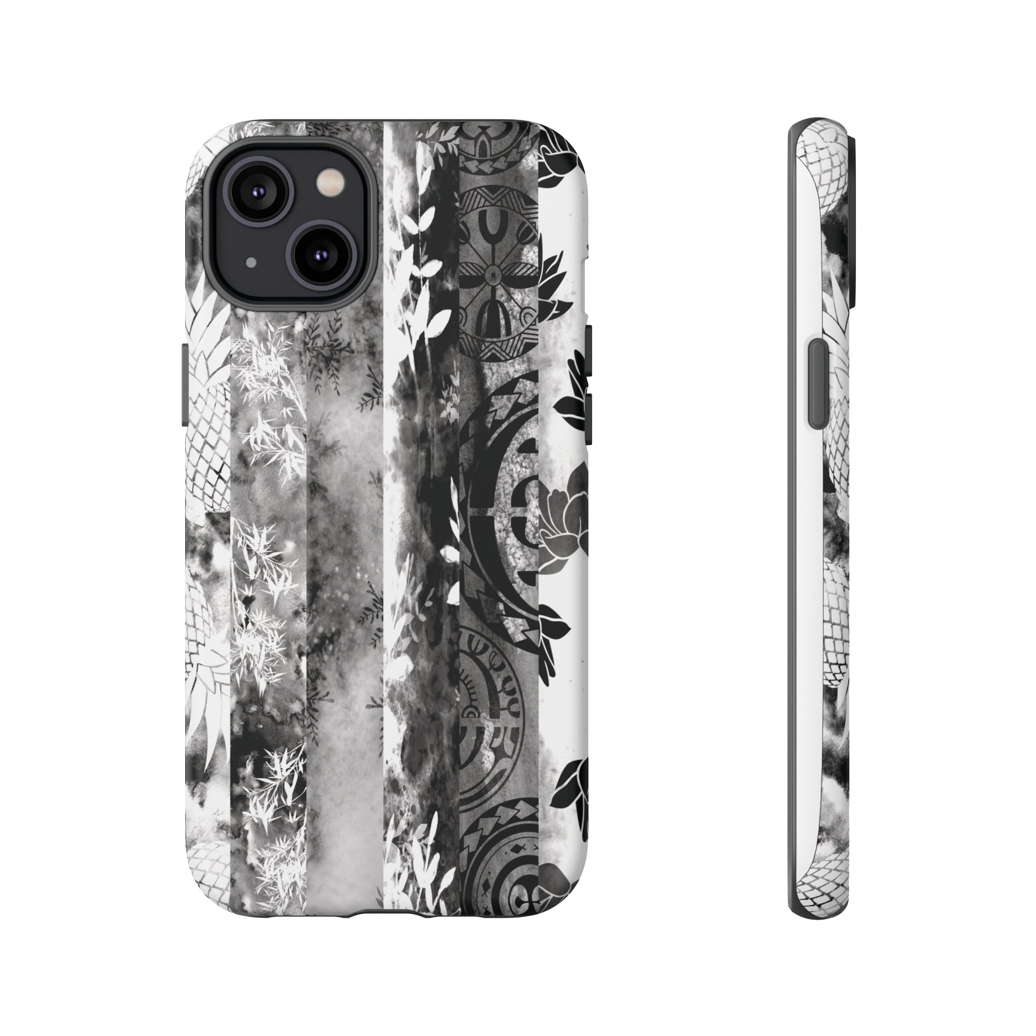 Monochrome Oasis Tough Case for iPhone® Phone Cases The Local Banyan iPhone 14 Plus Matte 