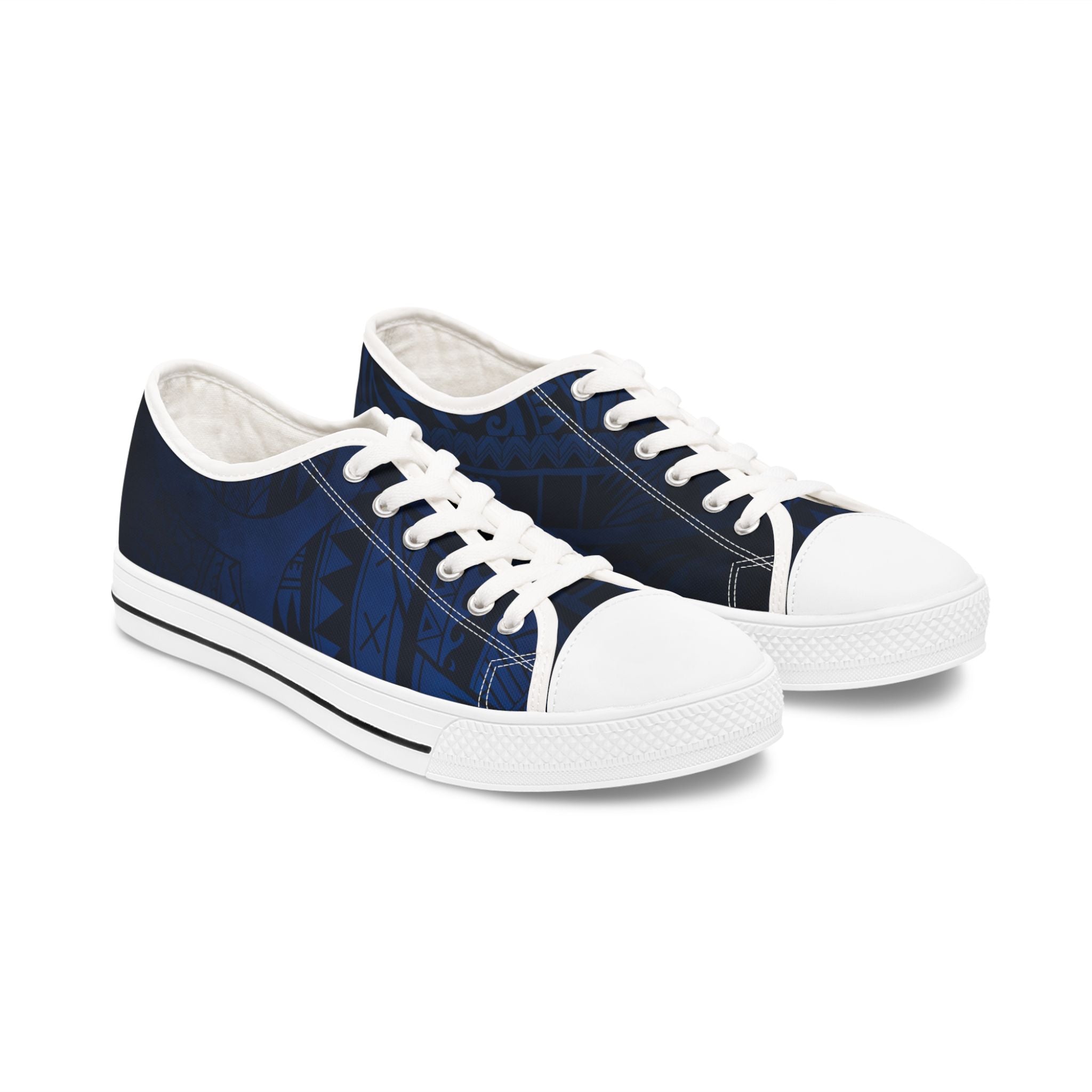 Women's Low Top Sneakers - Deep Navy Low Top Sneakers The Local Banyan US 5.5 White sole