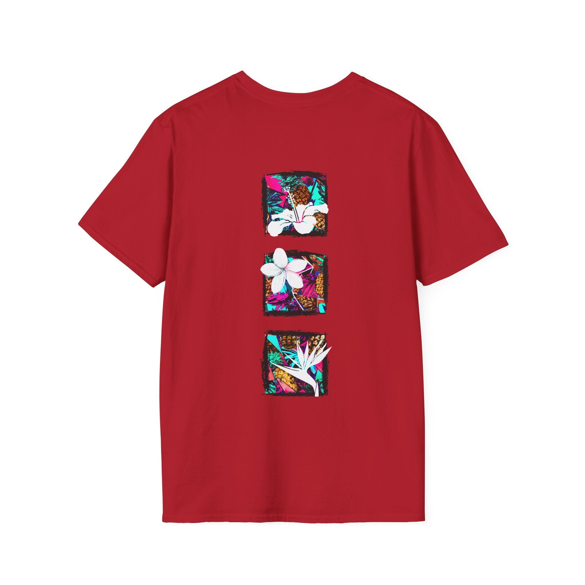 Pineapple Blossom Triad Soft Style Tee T-Shirt The Local Banyan Cherry Red S