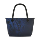 Midnight Essence Leather Tote Handbag Zip Top Handbag The Local Banyan