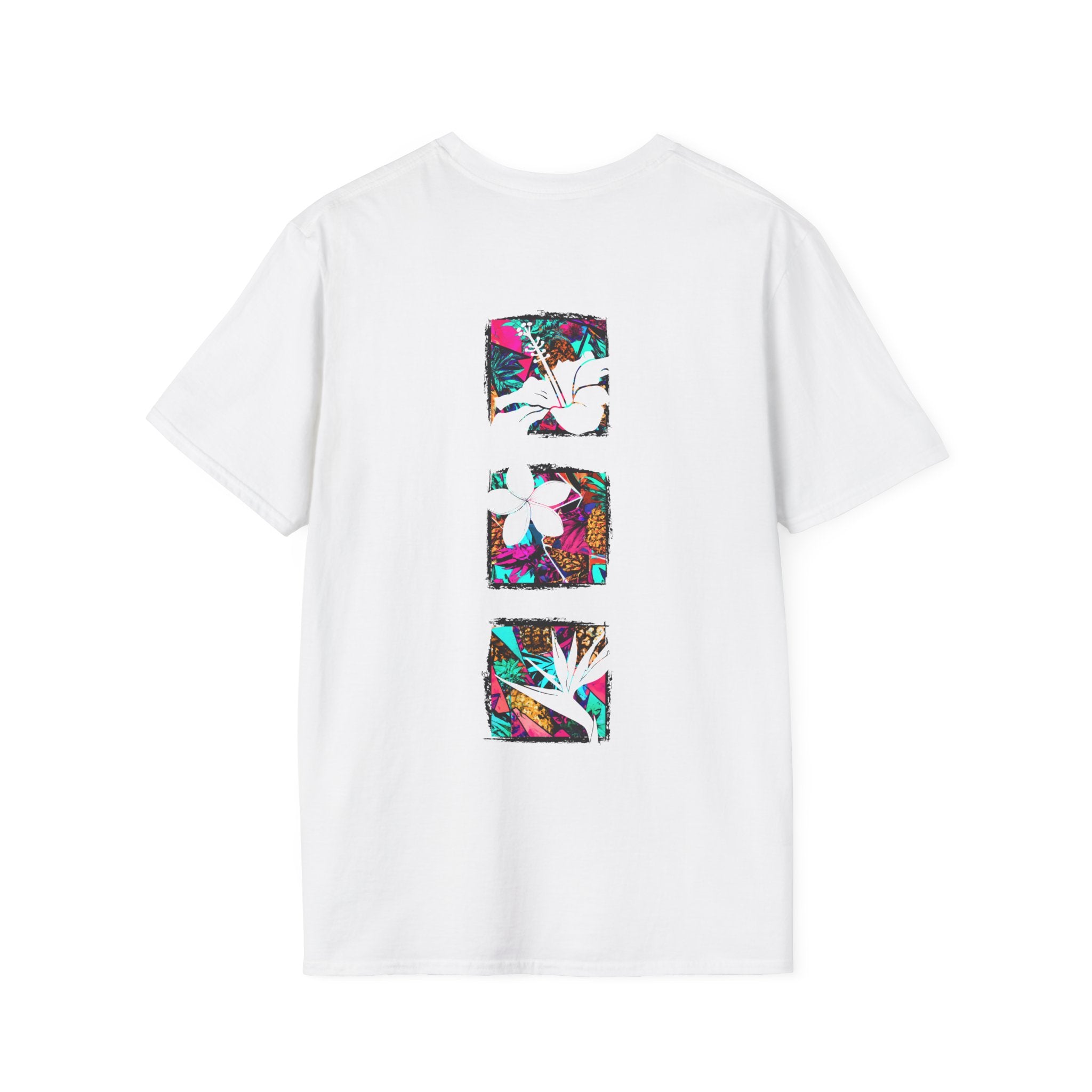 Pineapple Blossom Triad Soft Style Tee Apparel The Local Banyan White S 