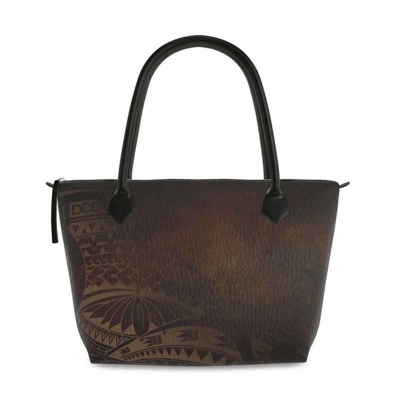 Aloha Aina Leather Tote Handbag Leather Tote Handbag The Local Banyan