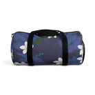 Vintage Blue Hibiscus Barrel Duffel Bag Duffels The Local Banyan Small  