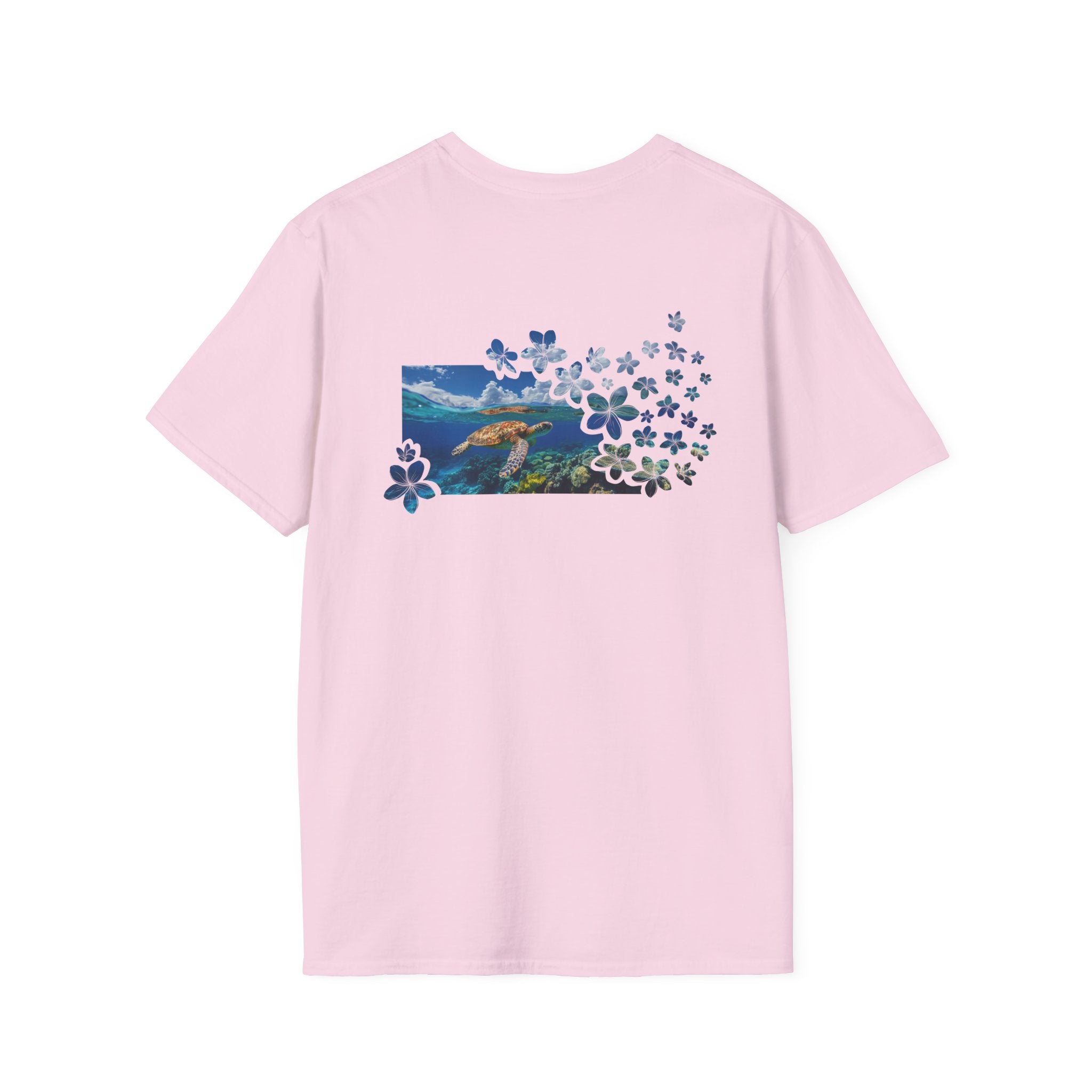 Turtle's Tranquility Paradise Soft Style Tee T-Shirt The Local Banyan Light Pink S