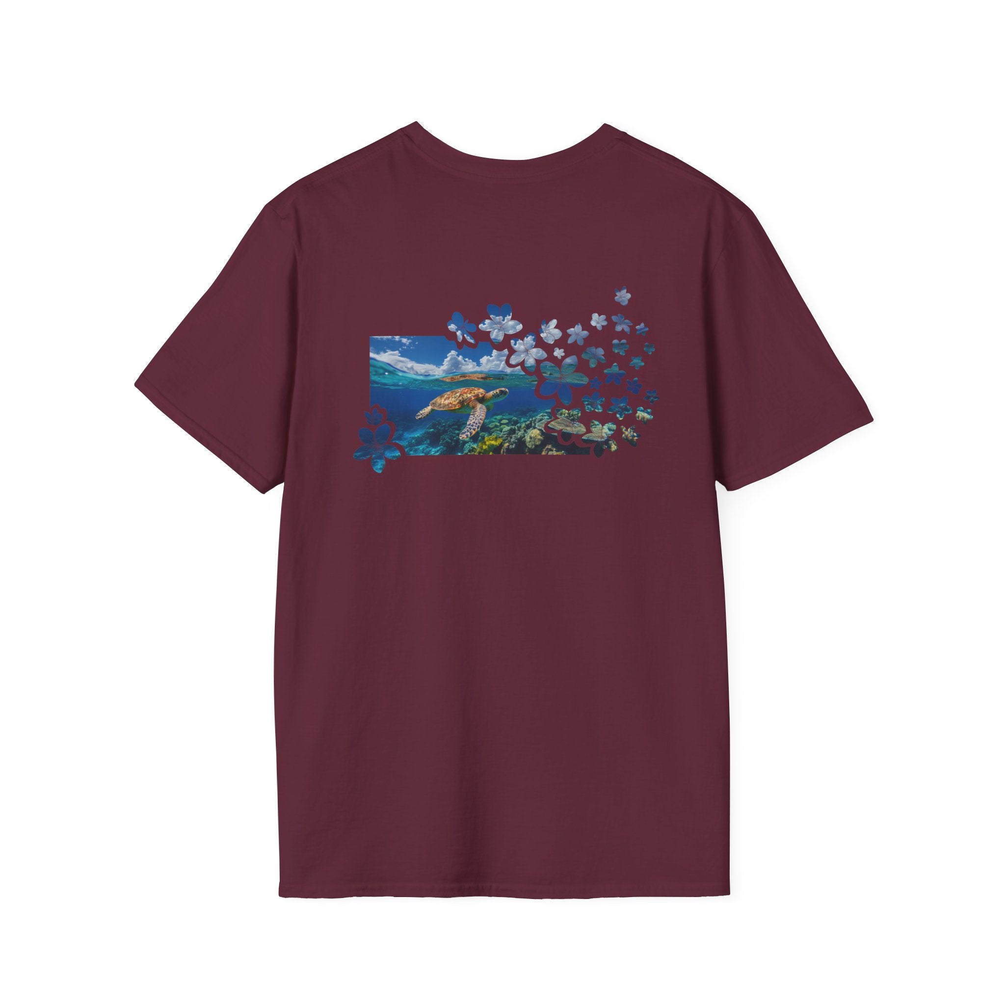 Turtle's Tranquility Paradise Soft Style Tee T-Shirt The Local Banyan