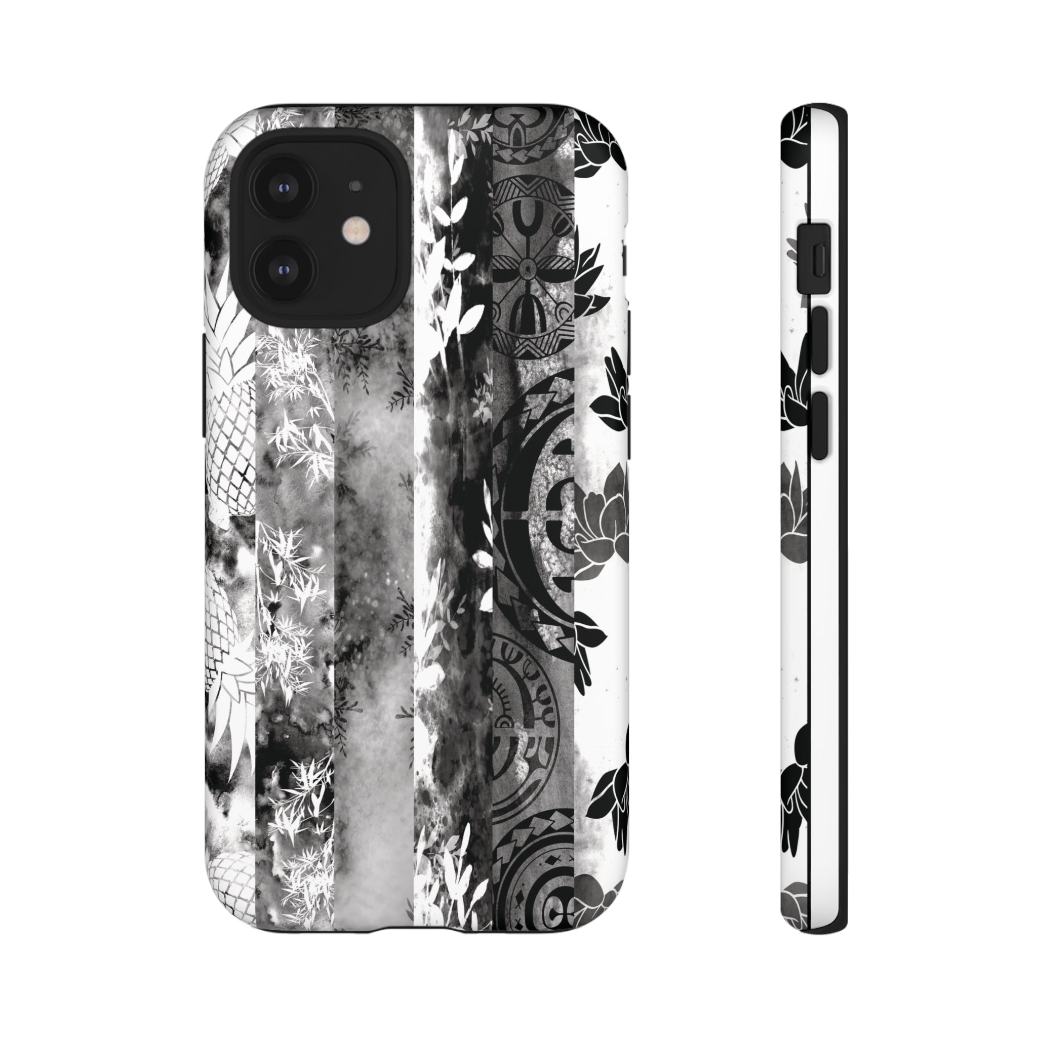 Monochrome Oasis Tough Case for iPhone® Phone Cases The Local Banyan iPhone 12 Mini Matte 