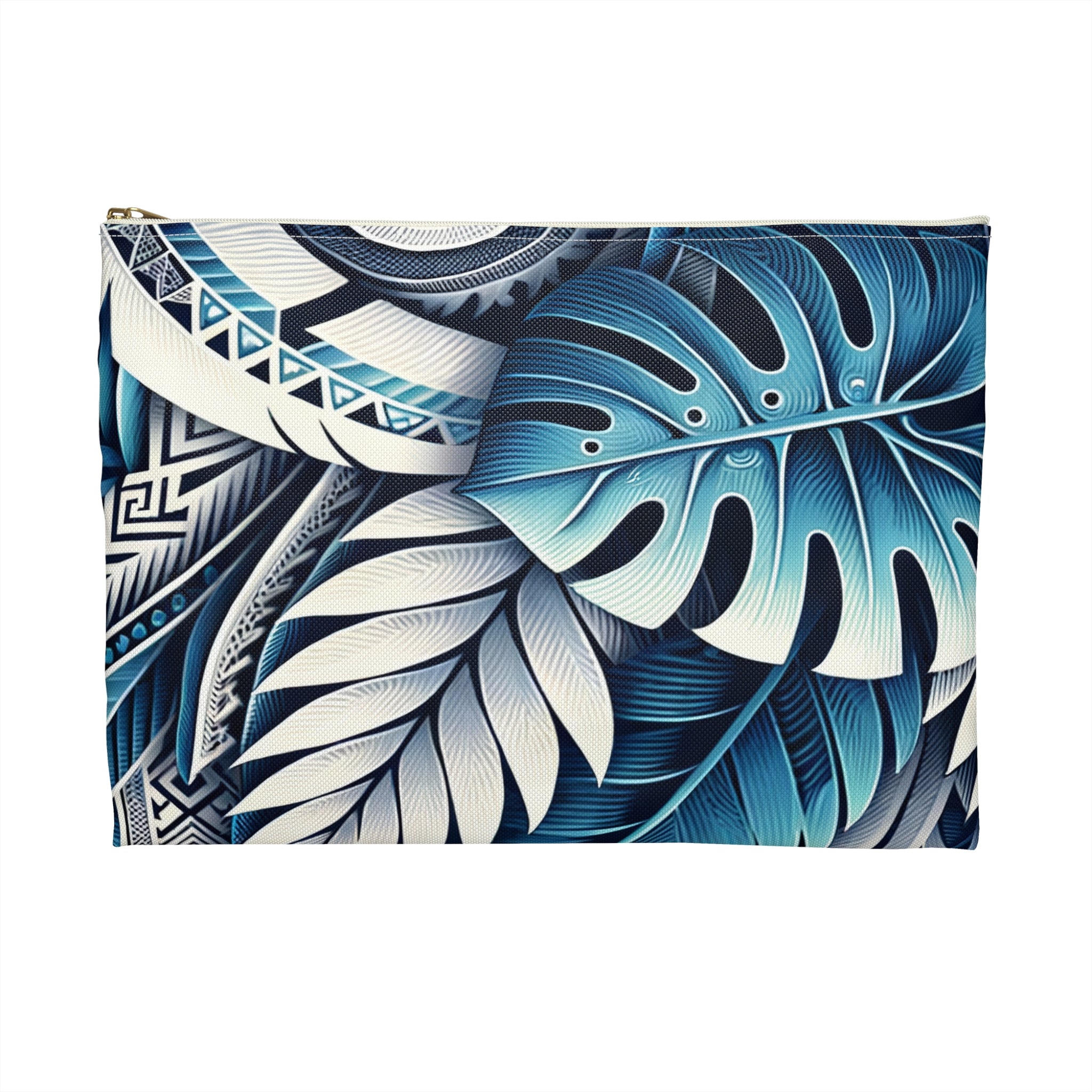 Paradise Tribal Travel Pouch Bag Travel Pouch Bag The Local Banyan Large White zipper