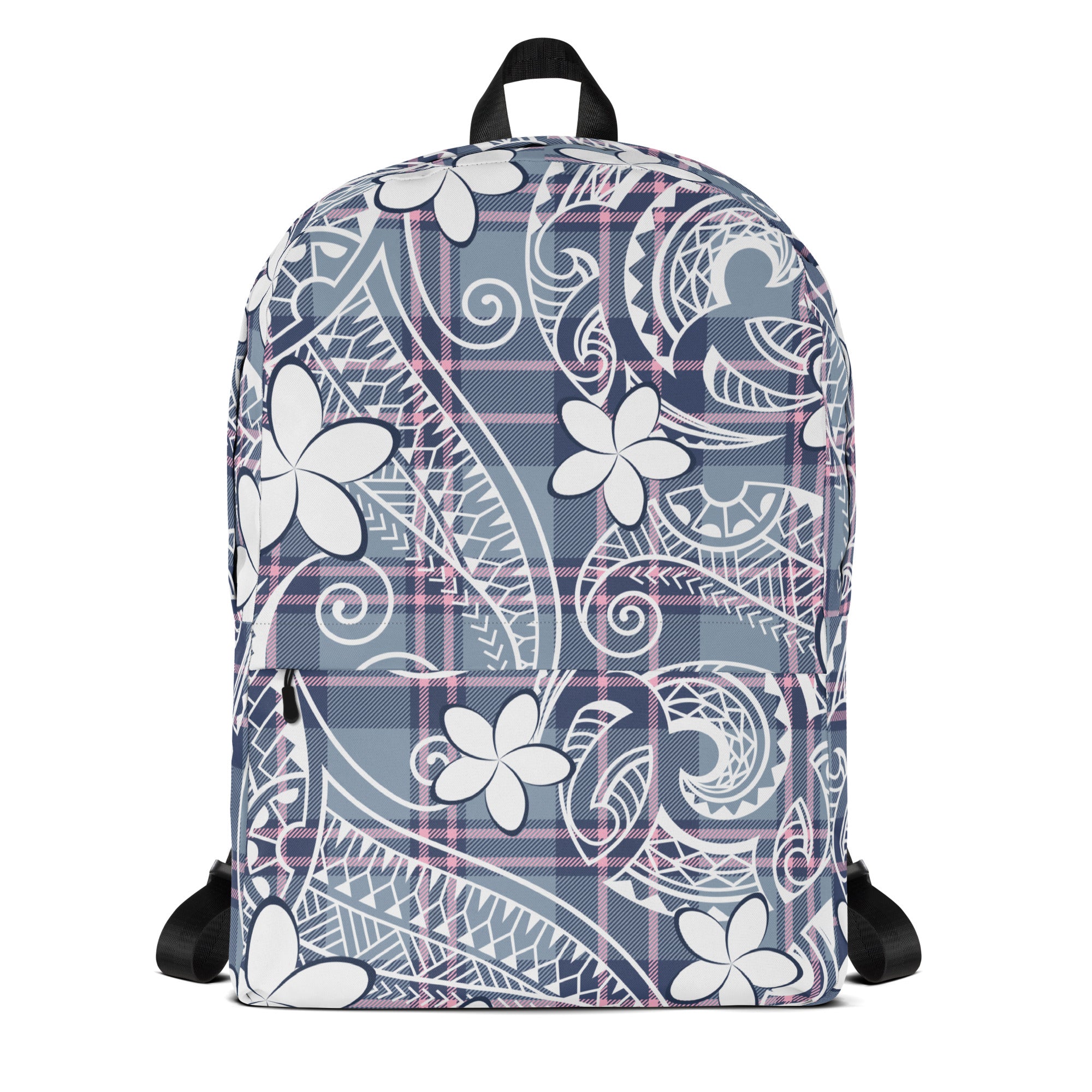 Tribal Plaid Plumeria Daypack Backpacks The Local Banyan   