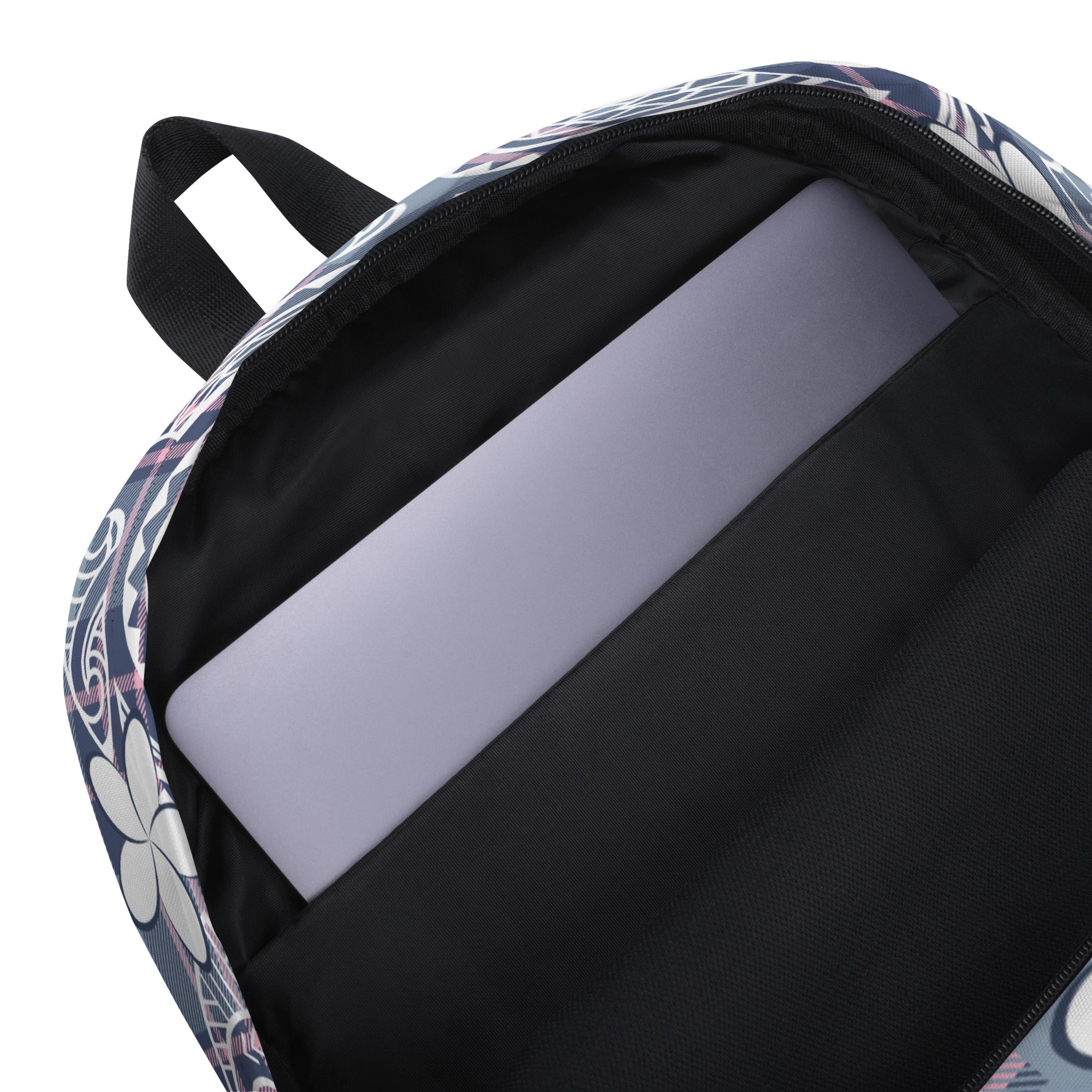 Tribal Plaid Plumeria Daypack Backpacks The Local Banyan   