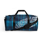 Plaid Tribal Feather 50L Square Duffel Bag Duffels The Local Banyan Default Title  