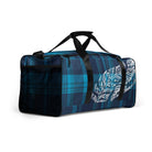 Plaid Tribal Feather 50L Square Duffel Bag Duffels The Local Banyan   