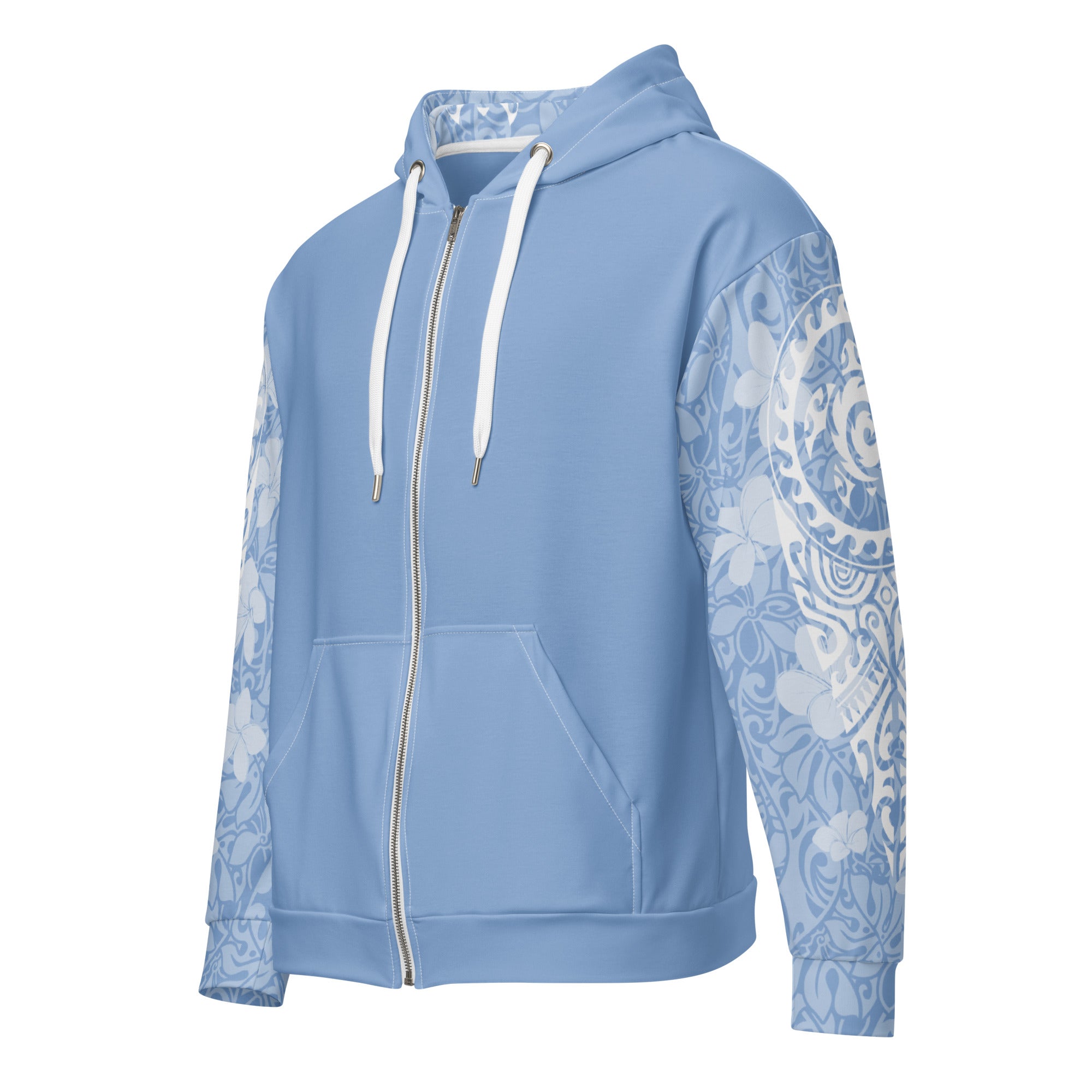 Island Aura Tropical Blue Zip Up Hoodie Apparel The Local Banyan   