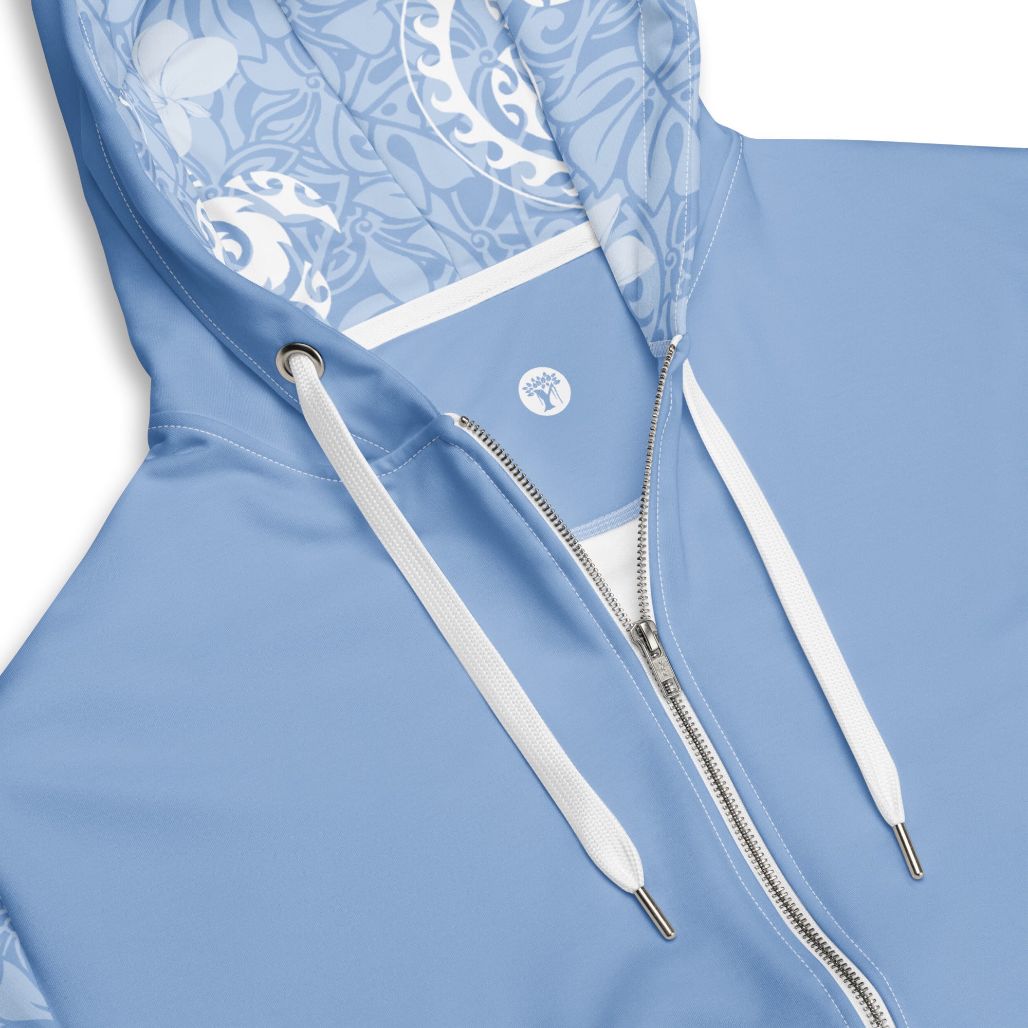 Tropical Blue Zip Up Hoodie Apparel The Local Banyan   