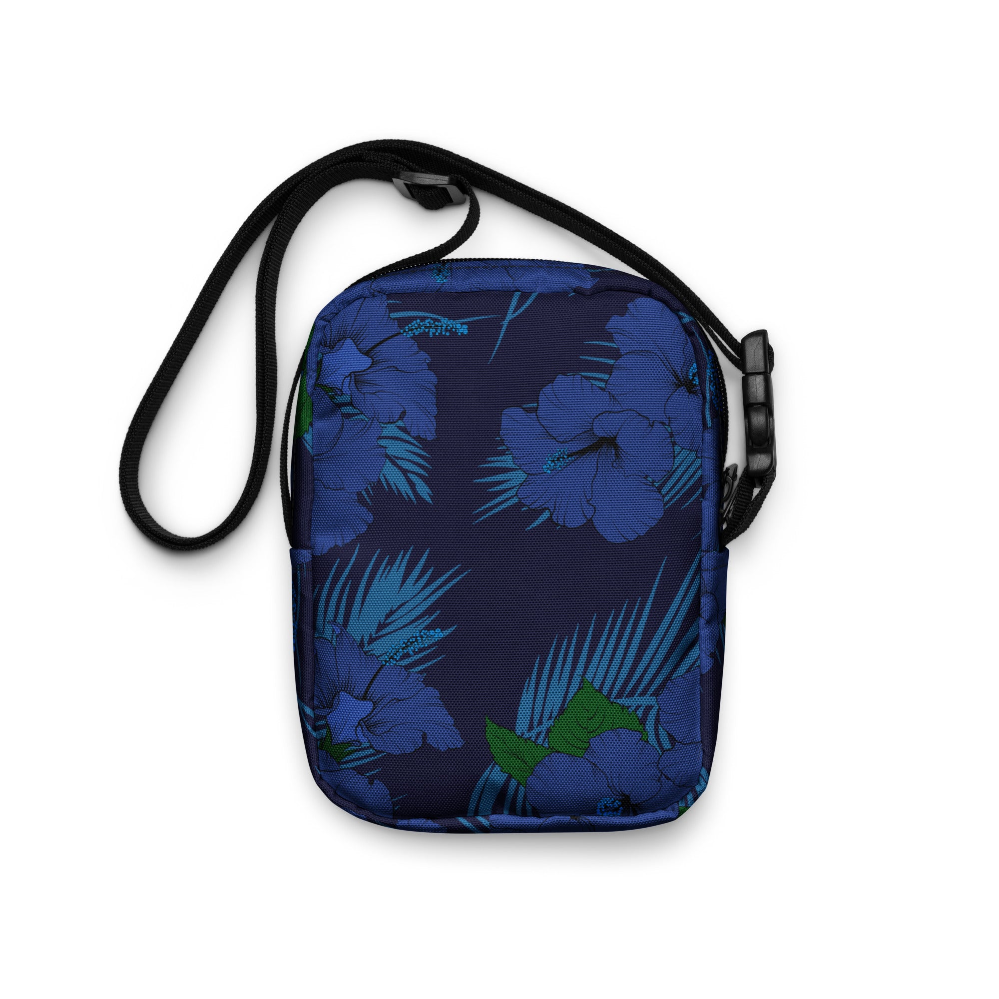 Deep Blue Hibiscus Mini Crossbody Bag Crossbody Bags The Local Banyan Default Title  