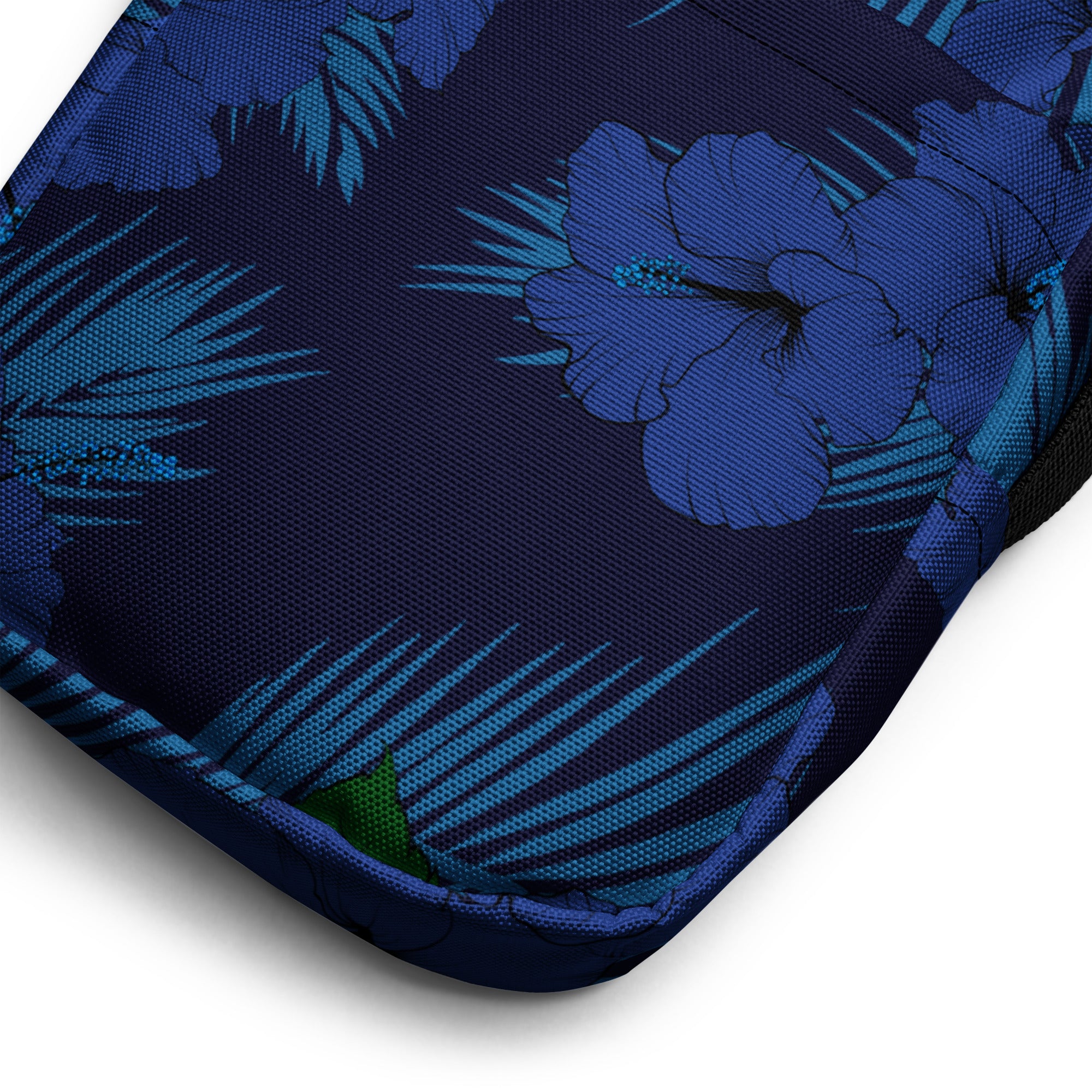 Deep Blue Hibiscus Crossbody Bag Crossbody Bags The Local Banyan   