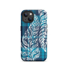 Plaid Tribal Feather Tough Case for iPhone® Phone Cases The Local Banyan iPhone 13  