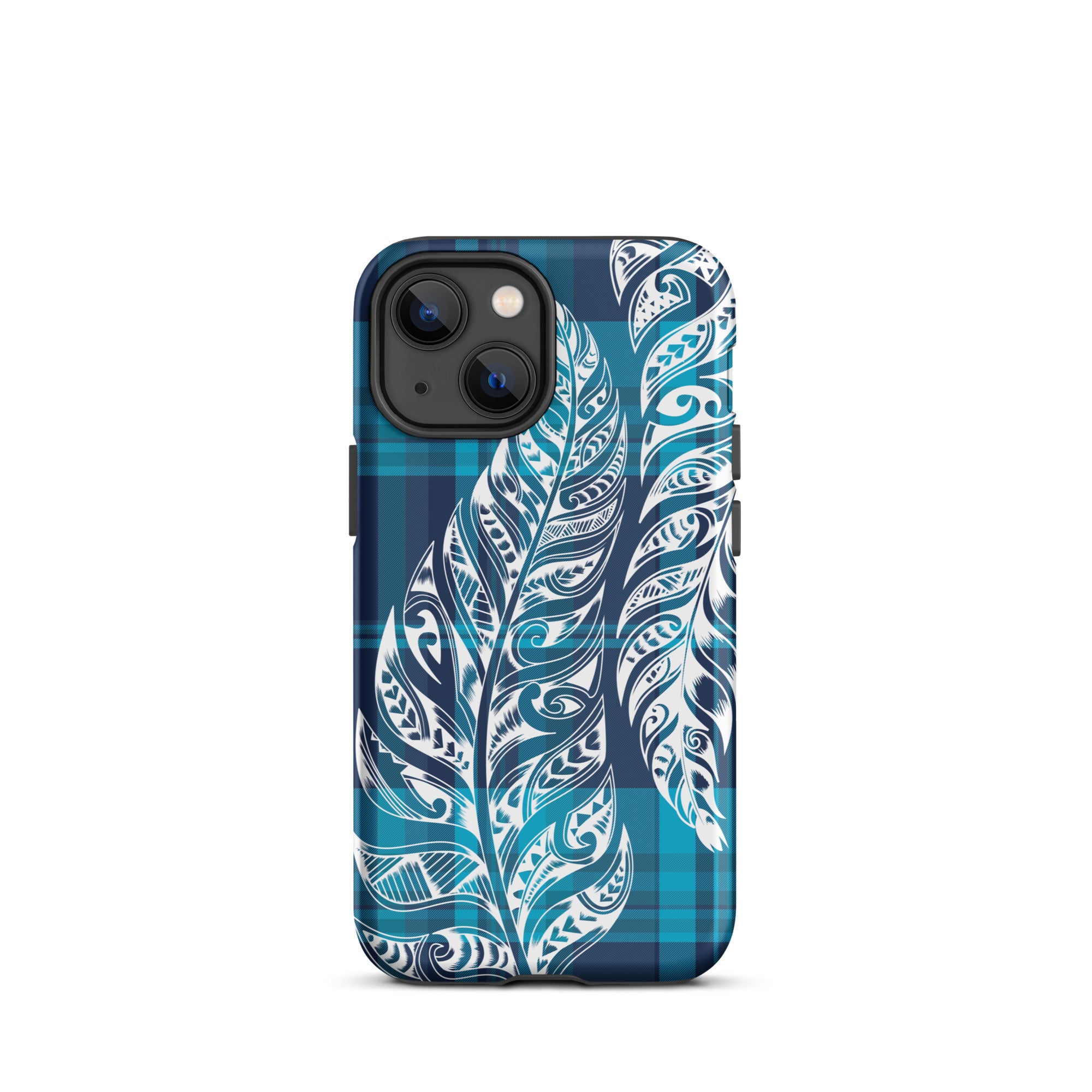 Plaid Tribal Feather Tough Case for iPhone® Phone Cases The Local Banyan   