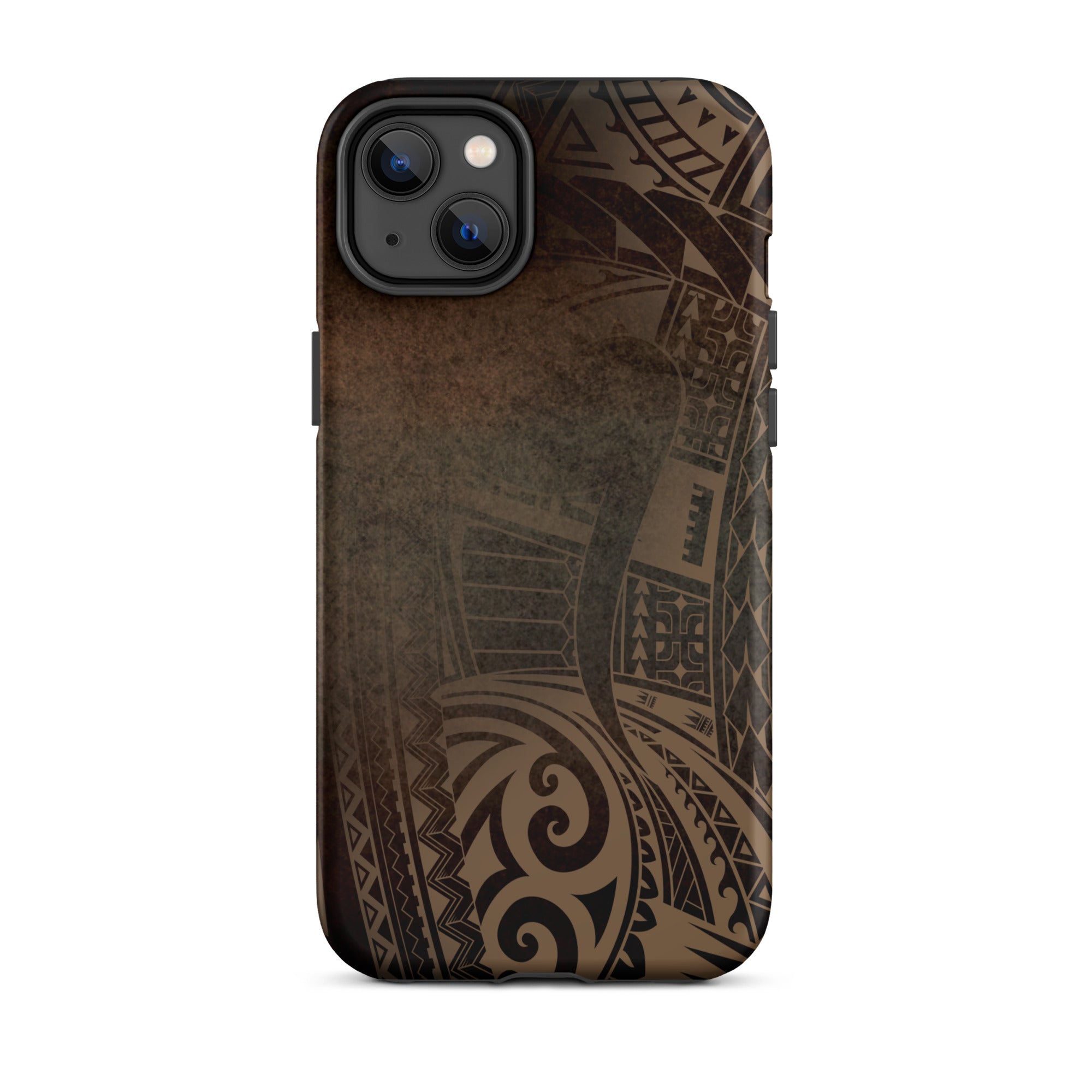 Aloha ‘Āina Rich Brown Tough Case for iPhone® iPhone Cases The Local Banyan iPhone 14 Plus