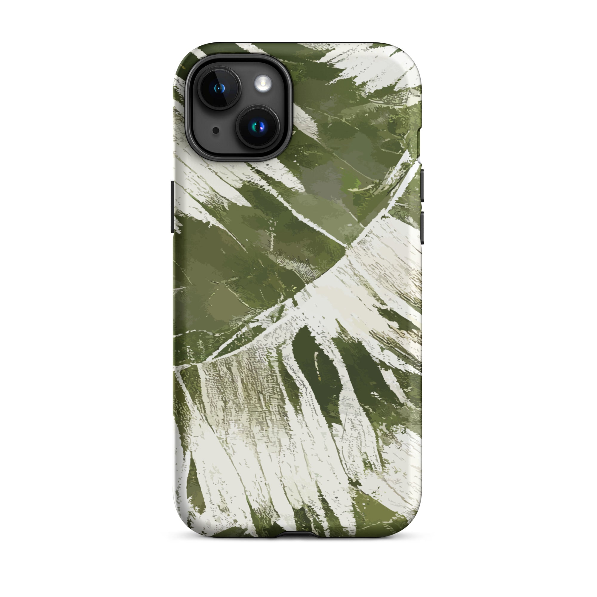 Island Breeze Tropical Green Tough Case for iPhone® iPhone Cases The Local Banyan iPhone 15 Plus