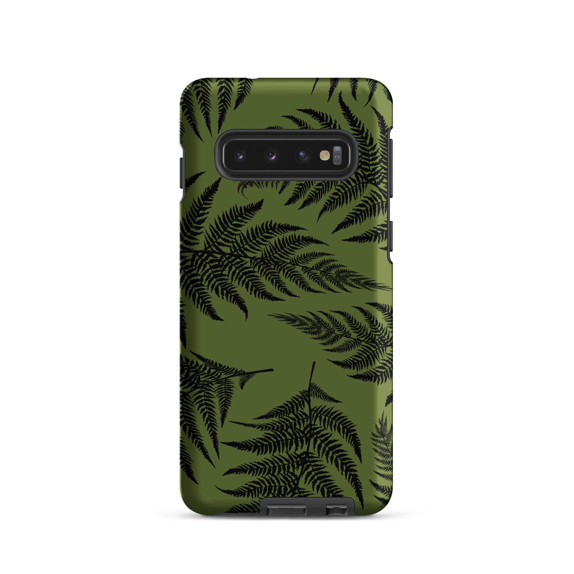 Black Fern Tough Phone Case for Samsung Galaxy® Phone Cases The Local Banyan Samsung Galaxy S10  