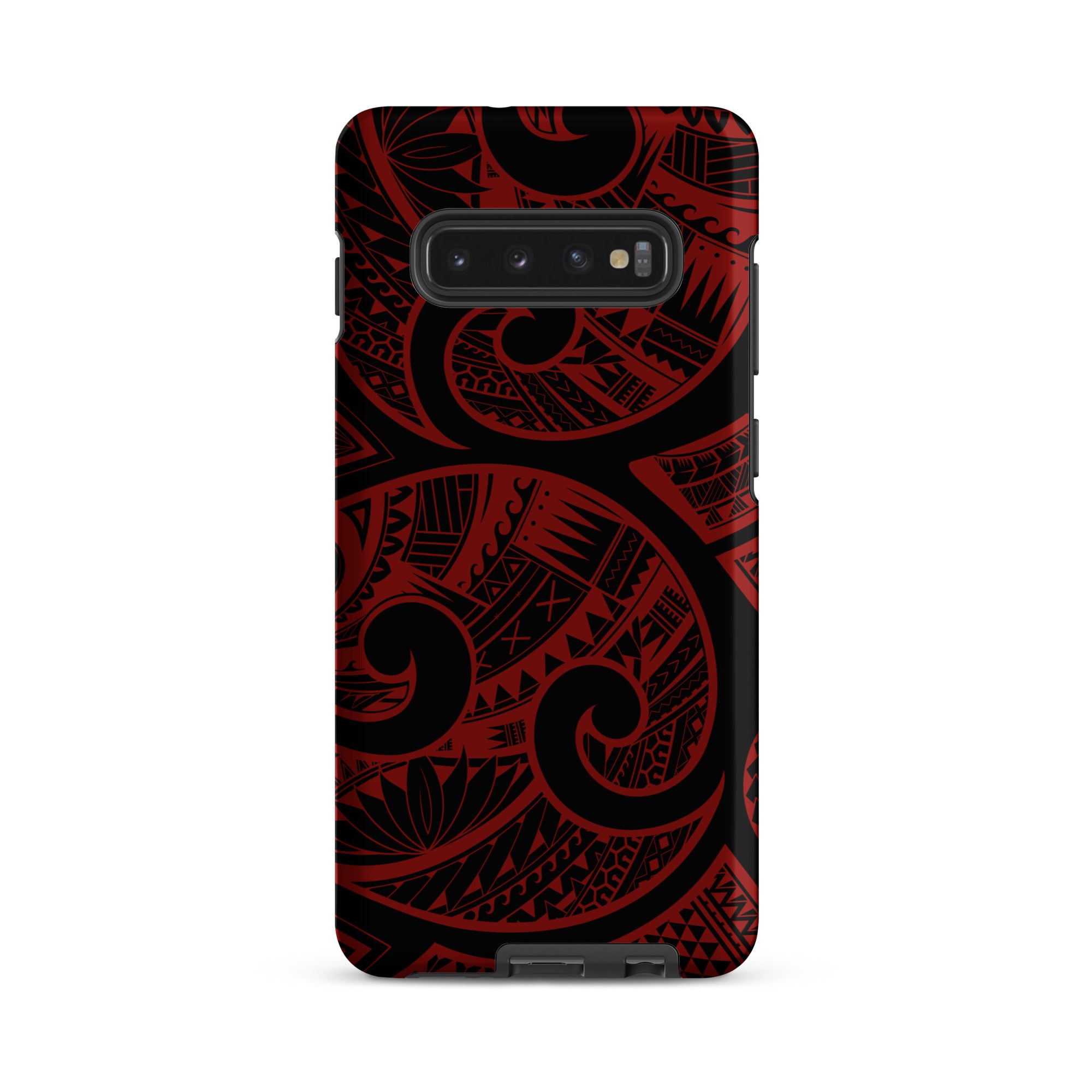 Island Tribal Red Tough Phone Case for Samsung Galaxy® Phone Cases The Local Banyan Samsung Galaxy S10 Plus  