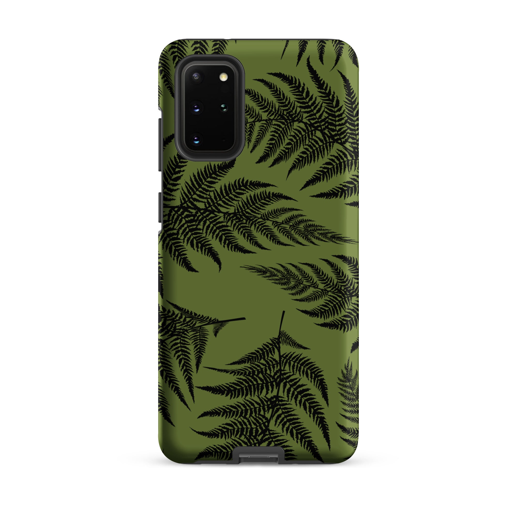 Black Fern Tough Phone Case for Samsung Galaxy® Phone Cases The Local Banyan Samsung Galaxy S20 Plus  