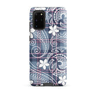 Tribal Plaid Plumeria Tough Phone Case for Samsung Galaxy® Phone Cases The Local Banyan Samsung Galaxy S20 Plus  