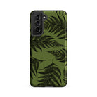 Black Fern Tough Phone Case for Samsung Galaxy® Phone Cases The Local Banyan Samsung Galaxy S21 FE  