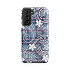 Tribal Plaid Plumeria Tough Phone Case for Samsung Galaxy® Phone Cases The Local Banyan Samsung Galaxy S21 FE  