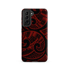 Island Tribal Red Tough Phone Case for Samsung Galaxy® Phone Cases The Local Banyan Samsung Galaxy S21  