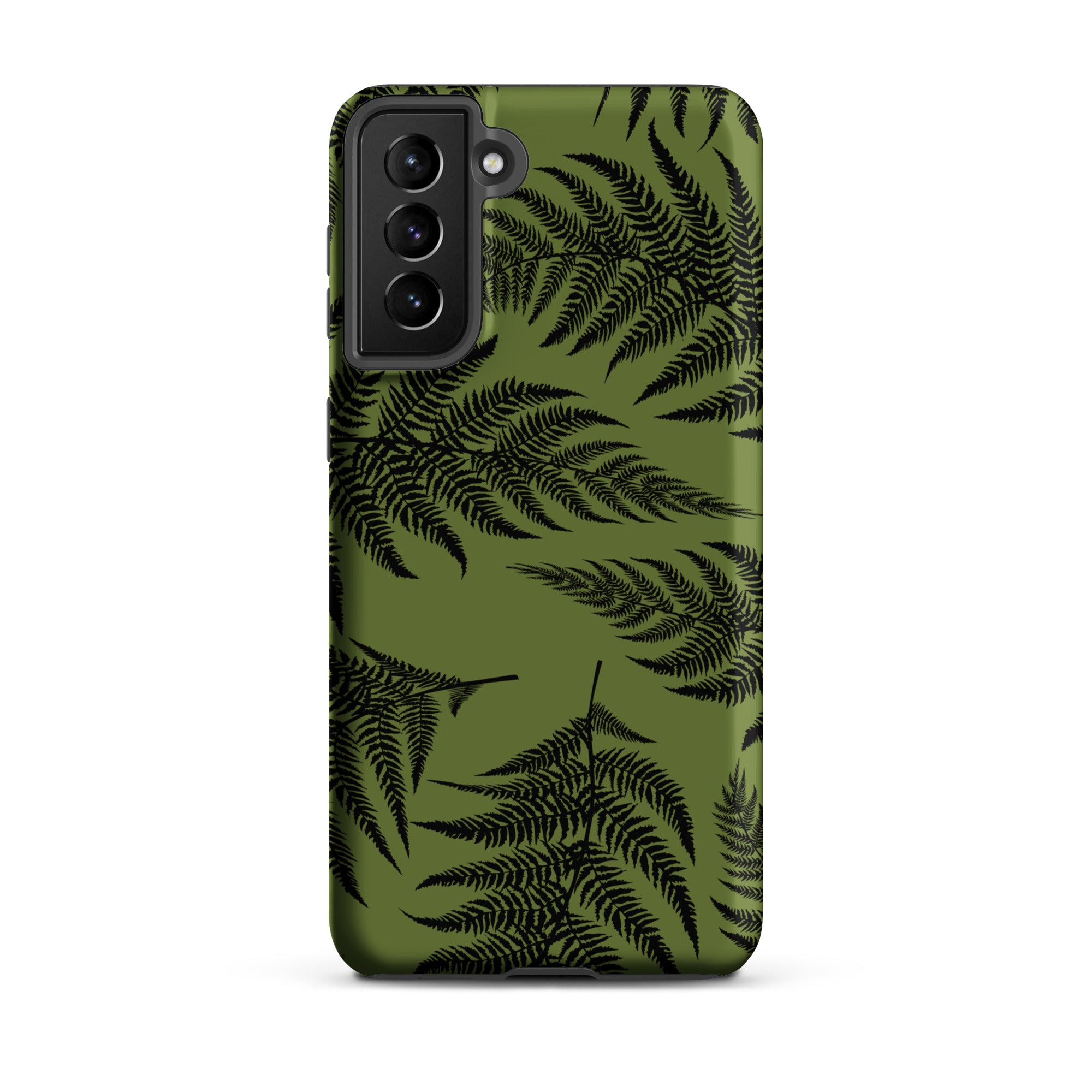 Black Fern Tough Phone Case for Samsung Galaxy® Phone Cases The Local Banyan Samsung Galaxy S21 Plus  