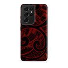 Island Tribal Red Tough Phone Case for Samsung Galaxy® Phone Cases The Local Banyan Samsung Galaxy S21 Ultra  