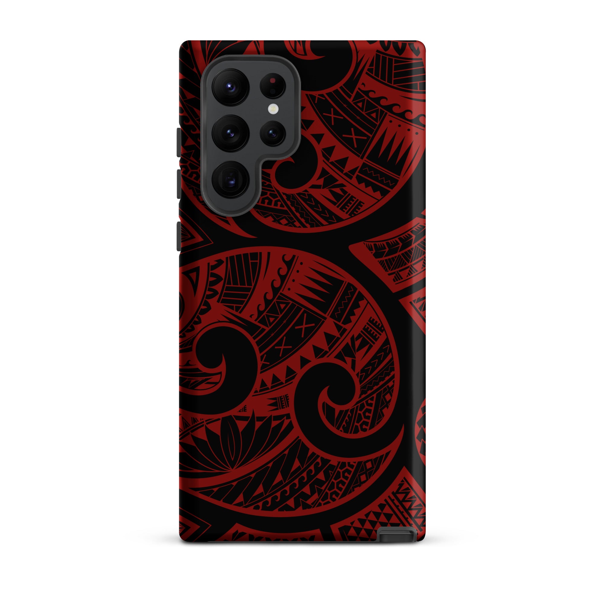 Island Tribal Red Tough Phone Case for Samsung Galaxy® Phone Cases The Local Banyan Samsung Galaxy S22 Ultra  