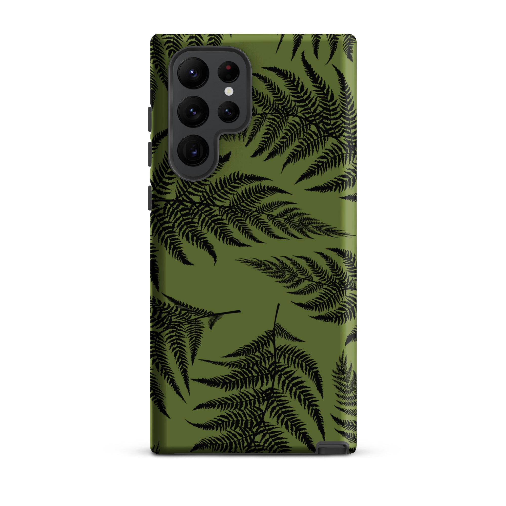 Black Fern Tough Phone Case for Samsung Galaxy® Phone Cases The Local Banyan Samsung Galaxy S22 Ultra  