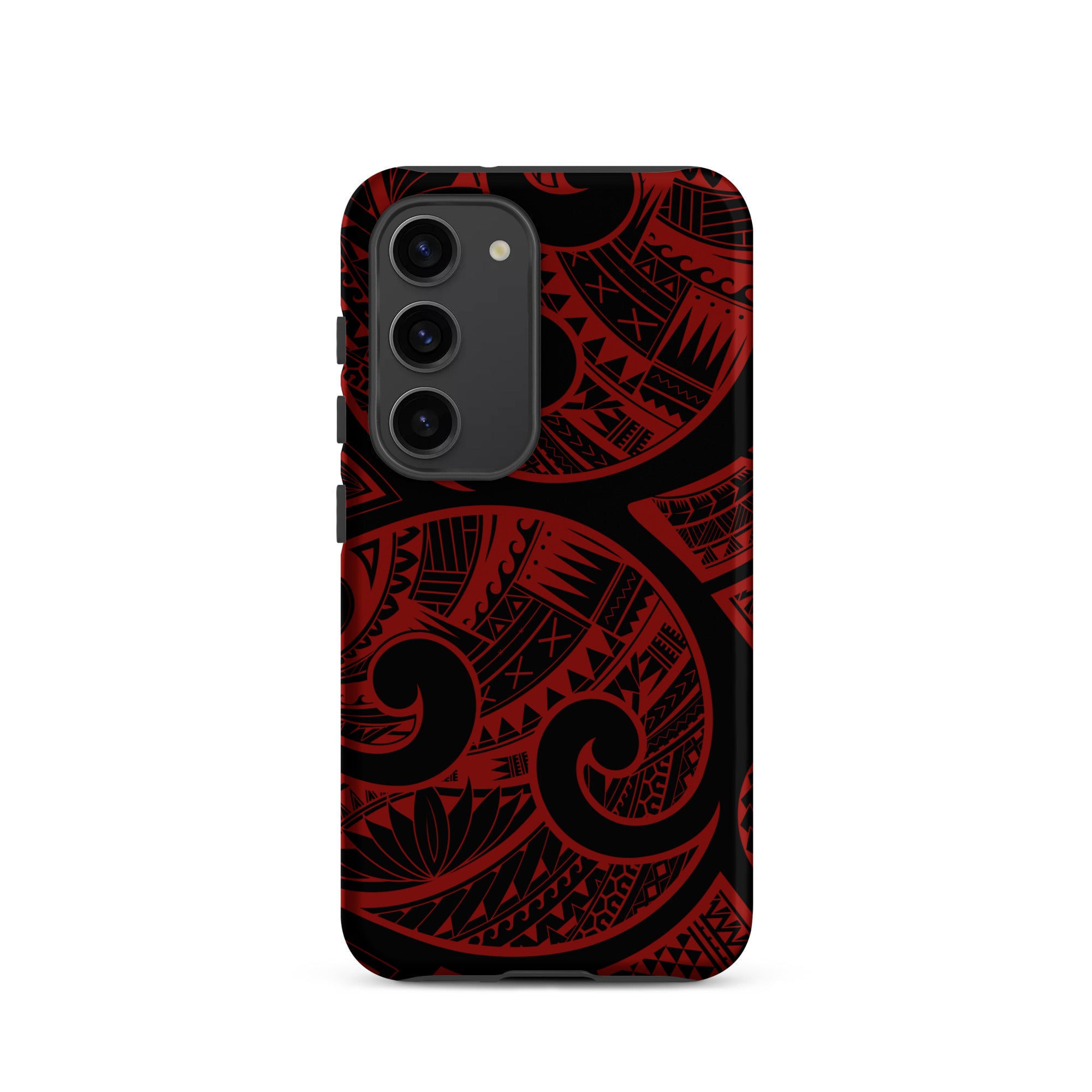 Island Tribal Red Tough Phone Case for Samsung Galaxy® Phone Cases The Local Banyan Samsung Galaxy S23  