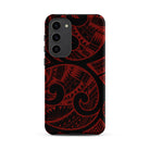 Island Tribal Red Tough Phone Case for Samsung Galaxy® Phone Cases The Local Banyan Samsung Galaxy S23 Plus  