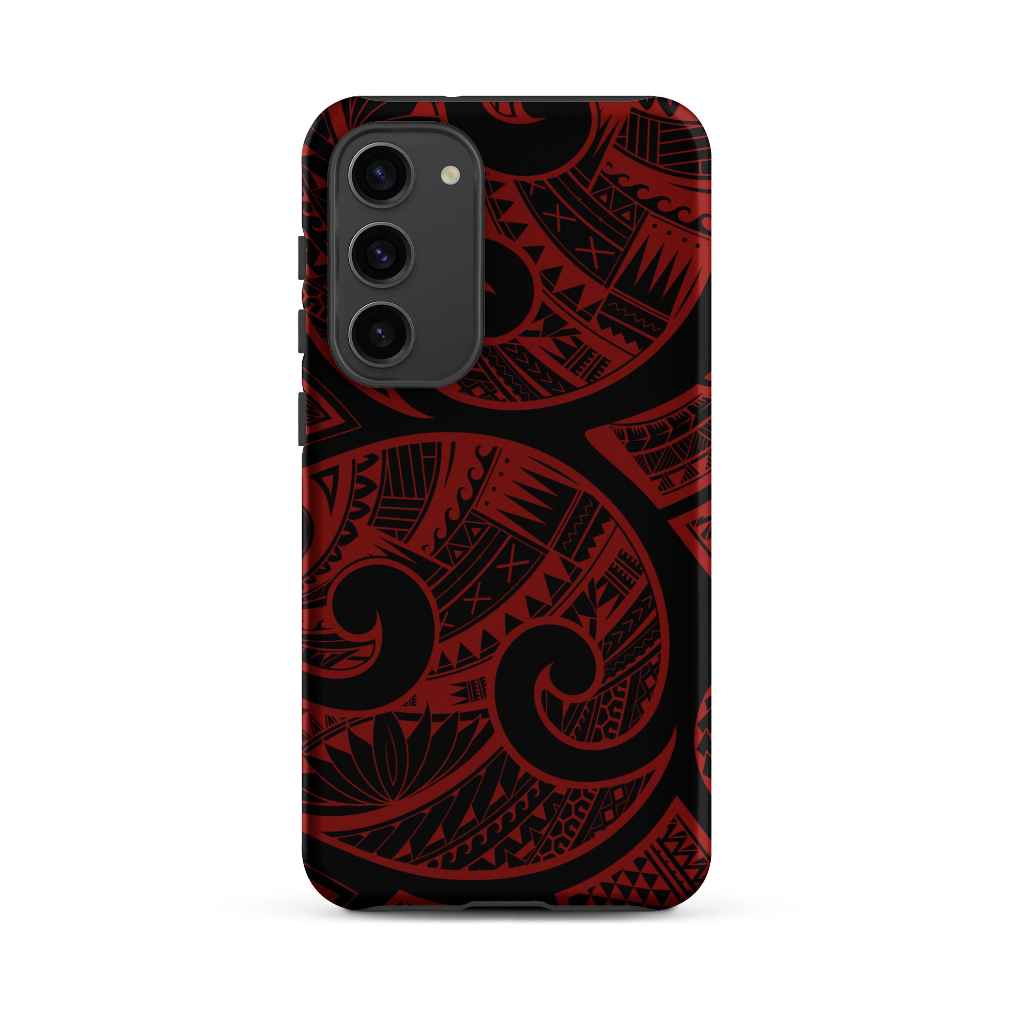 Island Tribal Red Tough Phone Case for Samsung Galaxy® Phone Cases The Local Banyan Samsung Galaxy S23 Plus  